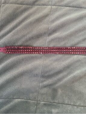 Swarovski Triple Row Purple Crystal Bracelet